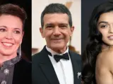 Olivia Colman, Antonio Banderas y Rachel Zegler