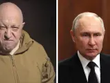Yevgeni Prigozhin y Vladimir Putin