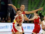 La escolta española Queralt Casas, durante la semifinal del Eurobasket Femenino ante Hungría.