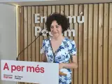 La cabeza de lista por Barcelona de Sumar-En Comú Podem, Aina Vidal.
