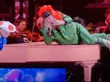 Jack Black interpreta 'Peaches', de la película de 'Super Mario', en el concierto de The Game Awards.
