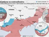 Situación de la contraofensiva ucraniana a 27 de junio de 2023.