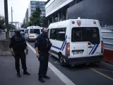 Policía Francesa en los disturbios de Nanterre.