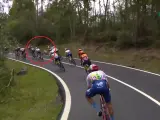 La caída de Enric Mas en el Tour de Francia.