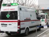 Imagen de una ambulancia en Corea del Sur.