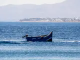 Imagen de archivo de una patera vista cerca del litoral canario.