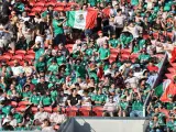Aficionados de México en el duelo ante Qatar.