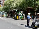 Más de 150 tractores procedentes de todo el territorio nacional circulan este miércoles por Madrid, en una tractorada que puede colapsar el centro de la capital.