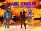 Gorila, Arturo Valls y Ratita, en 'Mask Singer'.