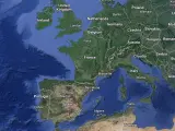 Imagen de un mapa de Europa.