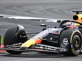 Max Verstappenm, durante la clasificación del GP de Gran Bretaña de F1.