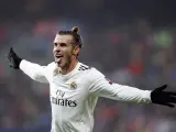 Gareth Bale celebra un gol con el Real Madrid.