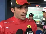 Gasly interrumpe a Sainz en rueda de prensa tras el GP de Silverstone.