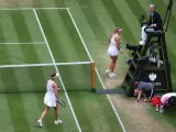 Azarenka y Svitolina en Wimbledon.