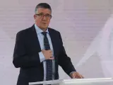 El portavoz en el Congreso del PSOE, Patxi López, en el debate electoral organizado por RTVE.