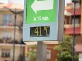 Un termómetro situado en el cruce de la Calle Hellín con la Avenida de España marca 41º C, a 11 de julio de 2023, en Albacete.