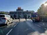 Atropello múltiple en la Puerta de Alcalá.