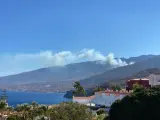 El incendio se ha producido en la zona ubicada bajo el Mirador de Chivisaya, dentro del municipio de Arafo.