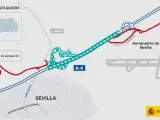 Mapa reforma del enlace de la A4 con la SE20