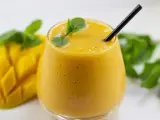 Sorbete de mango con menta fresca