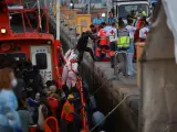 Elevan a 123 los migrantes rescatados a bordo de un cayuco rescatado a 50 kilómetros de Las Palmas de Gran Canaria