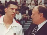 Mirko Novosel y Drazen Petrovic.