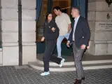GENEVA, SPAIN - JUNE 15: Victoria Federica and Froilan de Marichalar leave the restaurant where they enjoyed a family dinner the day before Irene Urdangarin's graduation on June 15, 2023, in Geneva (Switzerland). (Photo By Raul Terrel/Europa Press via Getty Images)