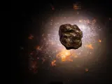 Imagen de archivo de un meteorito.