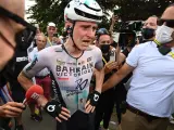 Matej Mohoric tras su victoria en el Tour de Francia. FRANCE CYCLING