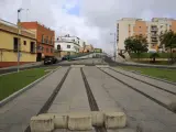 Obras del tranvía de Alcalá de Guadaira