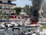 Dos heridos con quemaduras de segundo y tercer grado al explotar el depósito de un barco en Jávea.