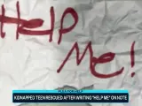 Rescatan a una niña secuestrada en Texas gracias a una nota con el mensaje "Ayudadme"