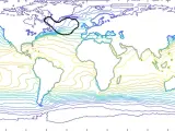 La huella dactilar de la circulación de vuelco meridional del Atlántico (AMOC).