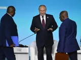 Putin reunido con líderes africanos.