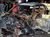 Explosión de un coche bomba en Damasco, Siria.