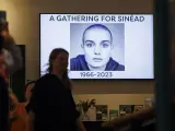 Vigilia por Sinead O'Connor en el Centro Irlandés de Londres, en Camdem.