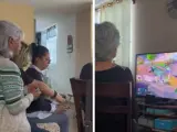 Un grupo de ancianas se reúnen para jugar al 'Mario Kart 8 Deluxe'.