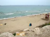 La playa del Miracle de Tarragona.