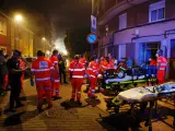 Al menos diez intoxicados en la explosión de gas de la calle Goya de Valladolid