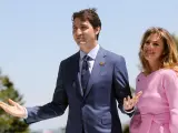 Justin Trudeau y su ya exesposa Sophie Gregoire.