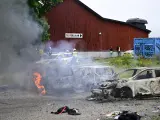 Disturbios en Suecia.