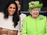 Meghan Markle y la reina Isabel II en Chester, 2018