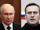 Putin y Navalni.