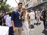 Courtois en una visita al Gran Premio de Mónaco.