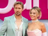 Ryan Gosling y Margot Robbie en la presentación de 'Barbie'