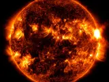 Llamarada solar registrada el 5 de agosto.