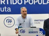 El coordinador general del PP, Elías Bendodo, este sábado en Ceuta.