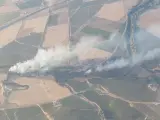 Hasta 6 medios aéreos desplegados para extinguir un incendio forestal en Almodóvar del Río..INFOCA..14/08/2023[[[EP]]]