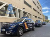 Vehículos de la Policía Nacional.