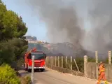 Incendio en Cullera (Valencia).